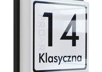 PODŚWIETLANY numer domu 230V tabliczka adresowa LED K+ na sprzedaż  Warszawa