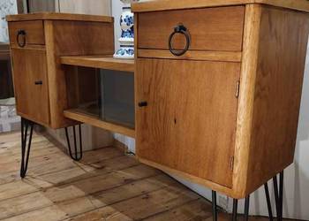 Używany, Retro komoda lata 60te prl loft drewniana szafka vintage komódka na sprzedaż  Gdańsk