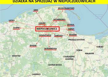 Używany, Niepoczołowice, Kaszuby, działka budowlana pod zabudowę jedn na sprzedaż  Niepoczołowice