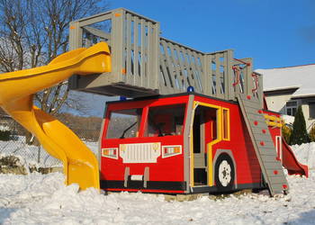 Wóz strażacki - drewniany PLAC ZABAW dla dzieci PZ24, używany na sprzedaż  Rzeszów