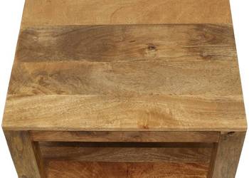 Drewniany kwadratowy stolik kawowy kostka mango 60 x 60 cm, używany na sprzedaż  Limanowa