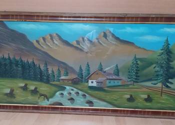 Obraz malowany około 60-cioletni, używany na sprzedaż  Gliwice