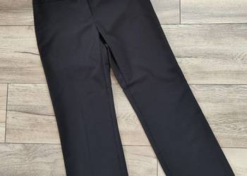 Materiałowe spodnie George 40 42 Vintage Czarne Dzowny 40 42 na sprzedaż  Jasło