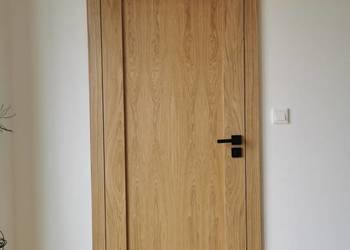 Drzwi wewnętrzne drewniane dębowe z ościeżnicą na sprzedaż  Kielce