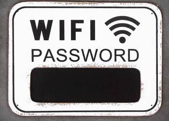 Używany, Tabliczka dekoracyjna kredowa WIFI, hasło do internetu na sprzedaż  Chmielnik