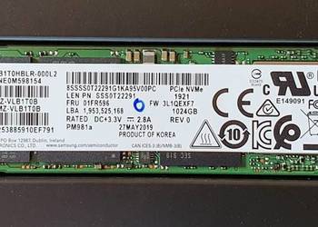 Dysk Samsung PM981a M.2 PCIe SSD 1TB na sprzedaż  Warszawa