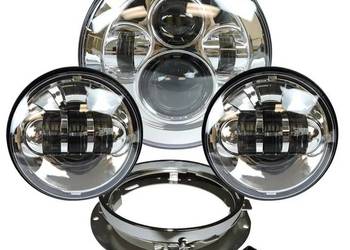 Reflektor lampa LED 7&quot; light bary 4,5&quot; zestaw Harley Electra na sprzedaż  Warszawa