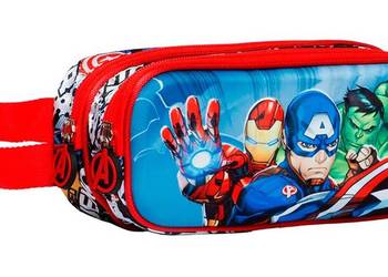 Piórnik 2 Przegrody Motyw 3D Avengers Hulk Iron Man Kapitan, używany na sprzedaż  Mogilany