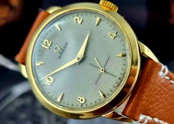Złoty 18k Luksusowy Zegarek „Omega Tresor” Vintage XL Jumbo Unikat !!! na sprzedaż  Poraj
