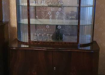Witrynka Serwantka ,kształt owalny szklana stylowa Art-Deco, używany na sprzedaż  Kędzierzyn-Koźle