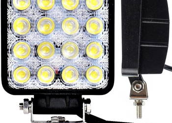 Lampa Robocza Halogen LED 48W 16 Diod 12V JEEP LAND ROVER, używany na sprzedaż  Nowy Kurzeszyn