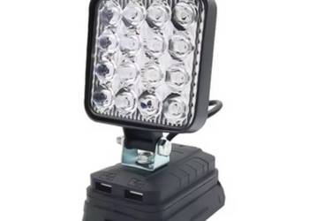 Używany, Lampa do Bosch robocza warsztatowa halogen 16 Led do baterii 18v 2 x USB na sprzedaż  Bydgoszcz