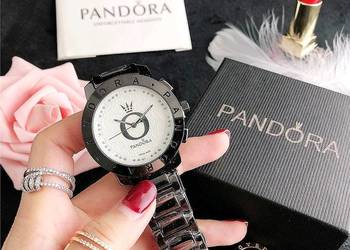Używany, Damski zegarek pandora czarny stal nierdzewna 10 atm na sprzedaż  Kołobrzeg