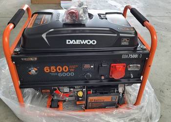 Agregat prądotwórczy benzynowy DAEWOO GDA 7500E-3, używany na sprzedaż  Szepietowo