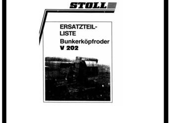 Stoll - kombajn buraczany V202 KATALOG CZĘŚCI na sprzedaż  Kielce