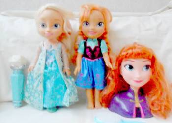 Używany, Kraina lodu Frozen Anna i Elza Zestaw lalek Interaktywna na sprzedaż  Biała Podlaska