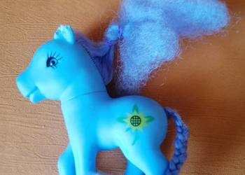 Używany, Konik My Little Pony niebieski.Zabawka gumowa.Kucyk. na sprzedaż  Łódź