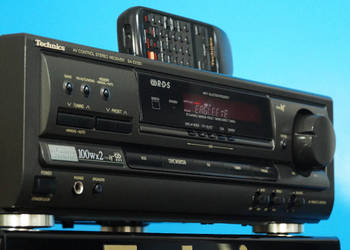 Używany, AMPLITUNER STEREO TECHNICS SA-EX120 Z PILOTEM ZADBANY GWARANCJA na sprzedaż  Jerzmanowice