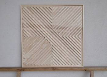 3D obraz mozaika panel ścienny ozdobny z drewna 80x80 cm na sprzedaż  Gdynia