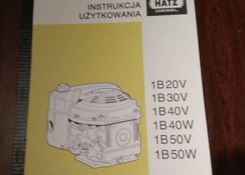 Hatz diesel 1B20v 1B30v 1B40v 1B50 v instrukcja użytkowania na sprzedaż  Stalowa Wola