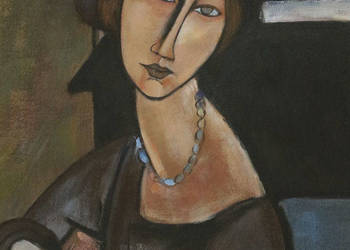 Używany, Portret kobiety I - Amedeo Modigliani. Obraz na prezent na sprzedaż  Wrocław