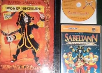Kaptein Sabeltann comic book &amp; karaoke pirate music CD 1995, używany na sprzedaż  Rzeszów