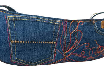 Torebka na ramię codzienna mała, pojemna, jeans, nowa, używany na sprzedaż  Kraków