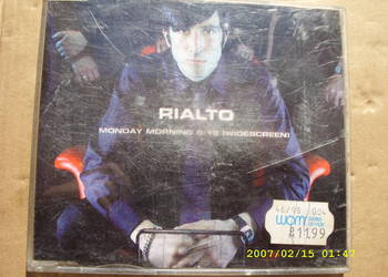 Rock CD - singiel. RIALTO--MONDAY MORNING, 1997 ROK. na sprzedaż  Wołów