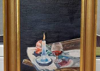Stefan Aste Nilsson (1961) cenny obraz olejny, Martwa natura na sprzedaż  Iłża