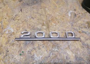 Używany, Mercedes W123 beczka Emblemat chrom 2.0 D znaczek na sprzedaż  Sompolno