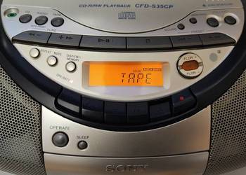 Radiomagnetofon  Sony CD  CFD-S35CP Pilot Sprawne, używany na sprzedaż  Kielce