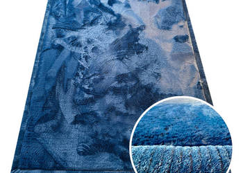 GRUBY DYWAN PUFFY SOFT 80X150 GRANATOWY JAK MATERAC RABBIT PUSZYSTY WŁOS na sprzedaż  Lublin