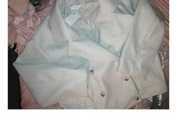 RESERVED nowa z metką Kurtka W stylu płaszcza / Oversize Boxy. Beżowa. XS s na sprzedaż  Leszno