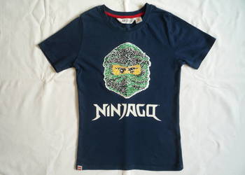 H&amp;M 122/128 Granatowa Koszulka Lego Ninjago Odwracające cekiny na sprzedaż  Szczecin