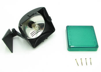 Lampa dyskotekowa zielona retro vintage PRL na sprzedaż  Cielądz