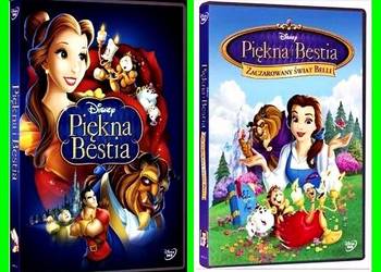 PIĘKNA I BESTIA + ZACZAROWANY ŚWIAT BELLI  DISNEY   2 DVD na sprzedaż  Kalisz