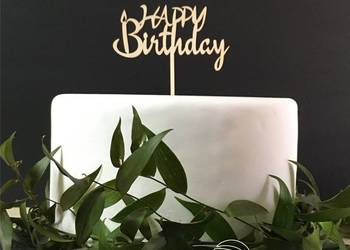 Topper na tort HAPPY BIRTHDAY - wzór 1 na sprzedaż  Nidzica