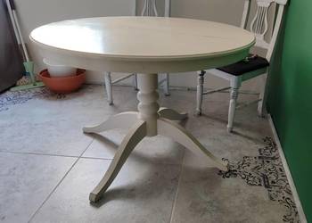 Stół okrągły biały rozkładany Ikea INGATORP na sprzedaż  Gdańsk
