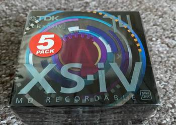 Mini Disc TDK XS-iV 74 min x 5 Nowe MD na sprzedaż  Warszawa