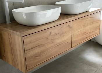 Szafka pod umywalkę na wymiar - BLUM - 140 cm, używany na sprzedaż  Leszno