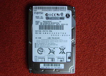 Dysk twardy 40GB Fujitsu 2,5cala na sprzedaż  Lublin