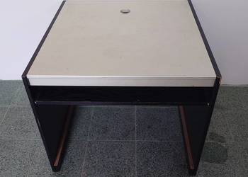 Biurko Stół biało czarny drewno 80 x 80 x 75 cm na sprzedaż  Gostyń
