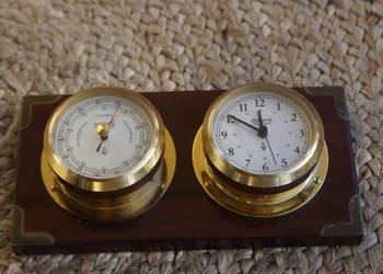 Używany, Zegar marynistyczny + barometr. na sprzedaż  Bielsko-Biała
