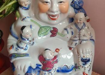 Uśmiechnięty Budda Figurka porcelanowa Chiny, używany na sprzedaż  Radom