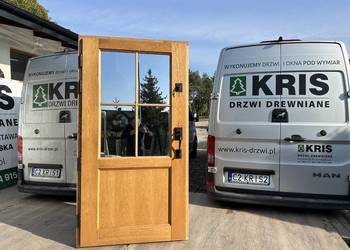 Drzwi zewnętrzne drewniane OD RĘKI AMERYKAŃSKIE Z SCHLAGE na sprzedaż  Grzybno