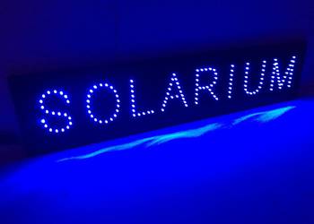 Używany, Reklama LED SOLARIUM 80x20cm szyld na sprzedaż  Pomiechówek
