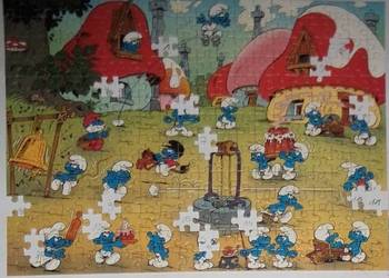 old Puzzle Ravensburger 1983,Smerfy, Smurfs, schtroumpfs na sprzedaż  Rzeszów