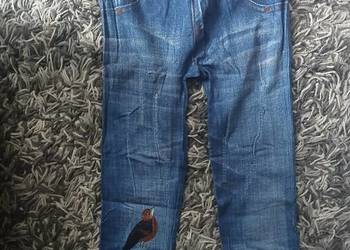 Legginsy imitacja jeansu z dziurami na sprzedaż  Chrzanów