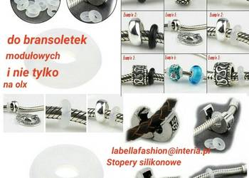 Stopery silikonowe 26 sztuk do bransoletek charms pandor, używany na sprzedaż  Warszawa
