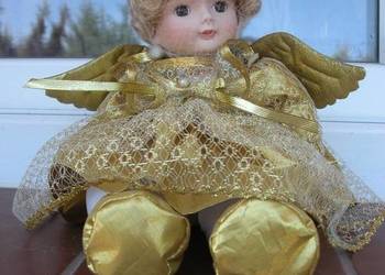 lalka porcelanowa z pozytywką anioł na sprzedaż  Gorzów Wielkopolski